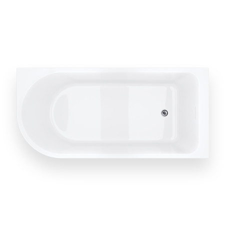 INVELIA V220 Right Corner Bathtub for Installation with Shower Screen