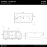 INTERO E240 Left Corner Bathtub with Wide Rim