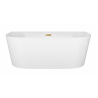 MONO E029 SLIM Back‑to‑Wall Bathtub