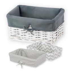 Wicker Basket 715S with Bow 30×20×15 cm – Koszoplotka