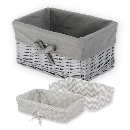 Wicker Basket 715S with Bow 30×20×15 cm – Koszoplotka