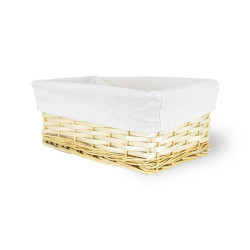Wicker Basket with Lining 715S 30×20×15 cm – Koszoplotka