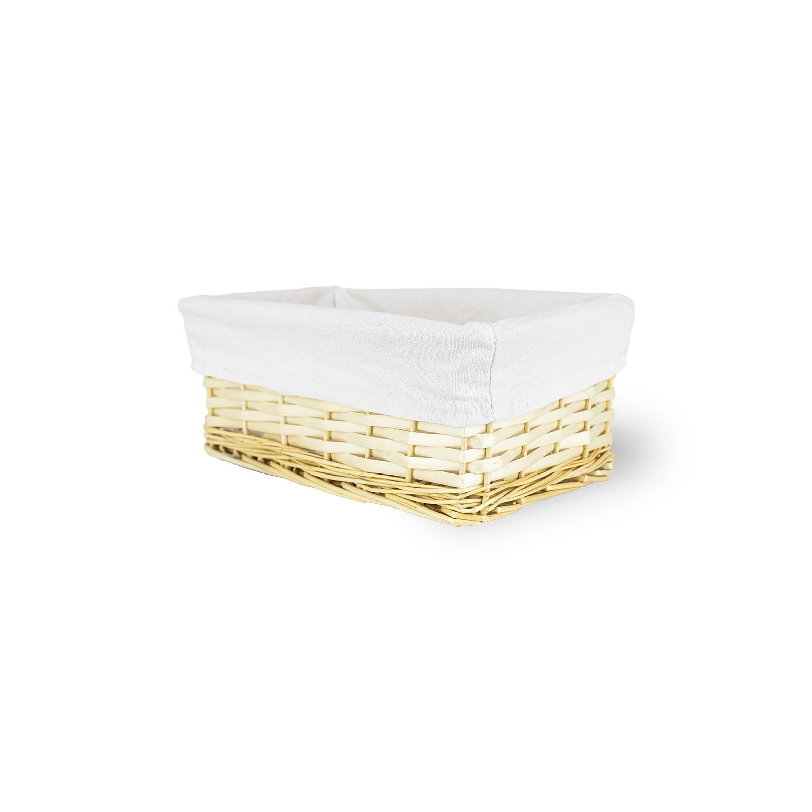 Wicker Basket with Lining 715S 30×20×15 cm – Koszoplotka