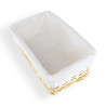 Wicker Basket with Lining 715S 30×20×15 cm – Koszoplotka