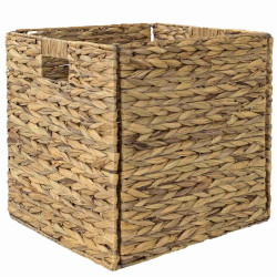 Foldable Water Hyacinth Basket 513 33×33×33 cm – Koszoplotka