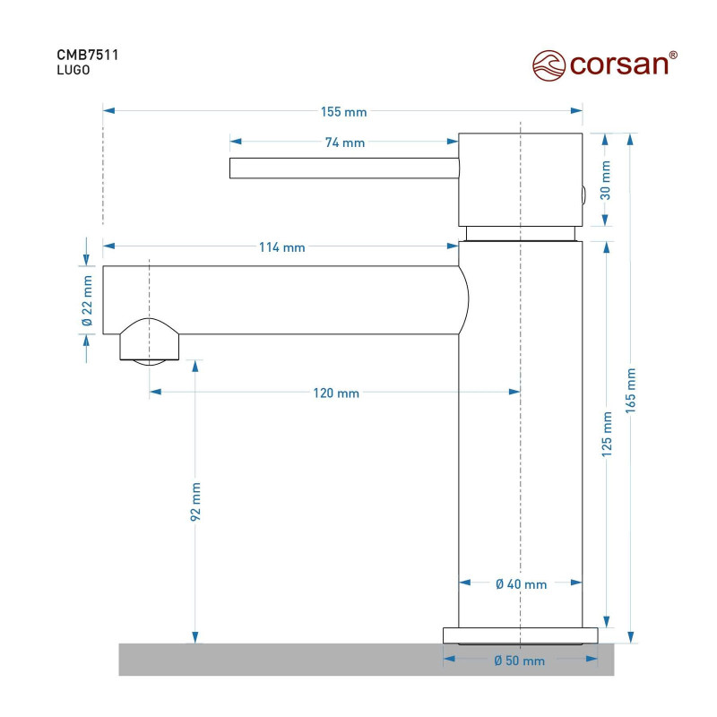 LUGO CMB7511 Basin Mixer Tap