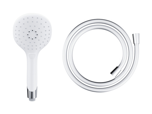 Corsan CMP002WH chrome hand shower with CMW250 PVC shower hose