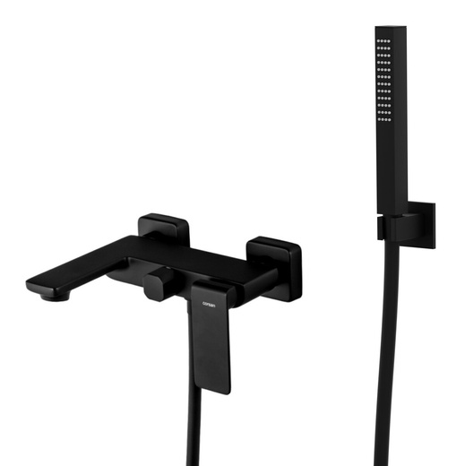 Corsan TRINO CMB7141BL wall-mounted bathtub faucet with a shower set