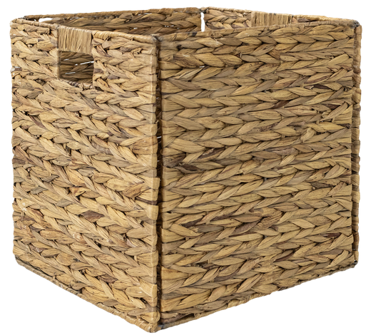 Foldable hyacinth basket Koszoplotka natural 33x33x33h