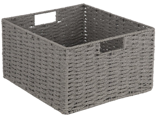 Rope basket Koszoplotka gray 36x32x21h