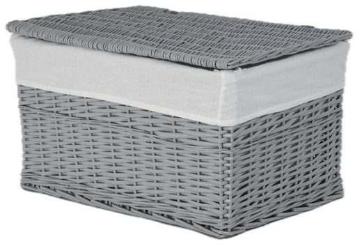 Wicker chest with lining Koszoplotka gray 66x40x40h