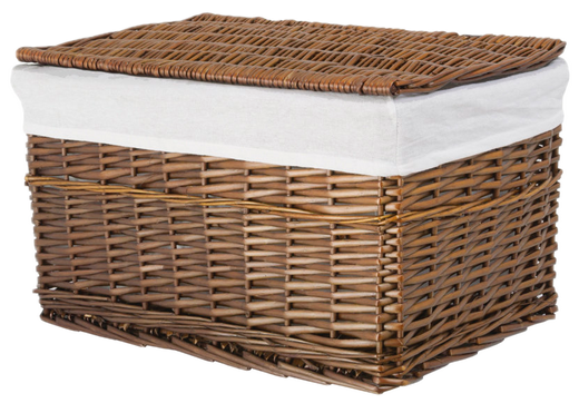 Wicker chest with lining Koszoplotka wenge 52x36x30h