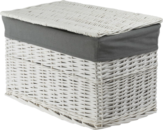 Wicker chest with lining Koszoplotka white 76x46x46h