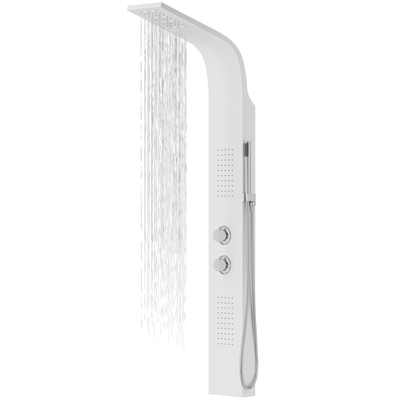 Sprchový panel Corsan ALTO Termostat Biela LED dažďová sprcha