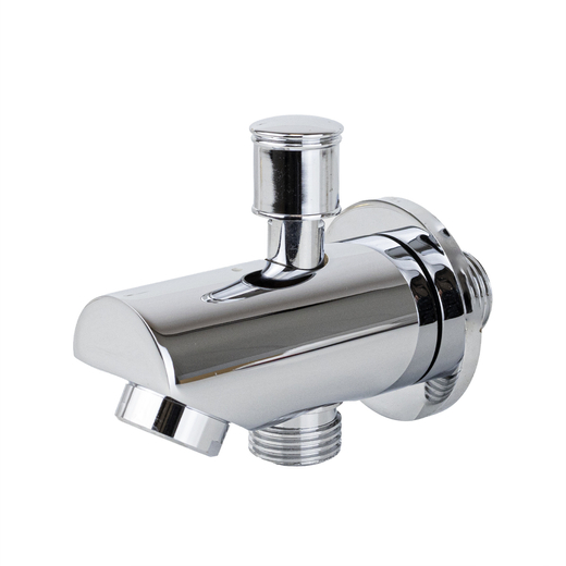 Corsan CMW7 Chrome shower spout with a mechanical switch for shower handset