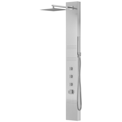 Corsan NEO shower panel Thermostat Steel