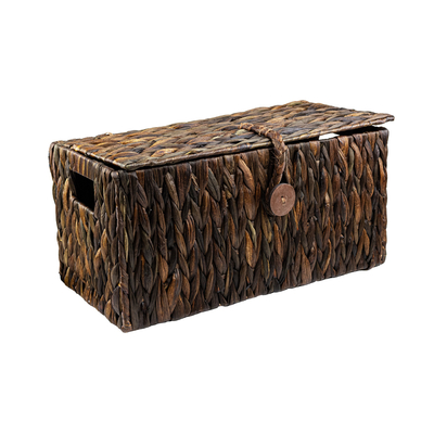 Hnědá truhla z vodního hyacintu NATARIA 418L HNĚDÁ 60x35x35cm Koszoplotka