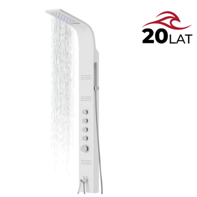 Corsan LED CASCADE shower panel Mixer White LED rain shower Spout