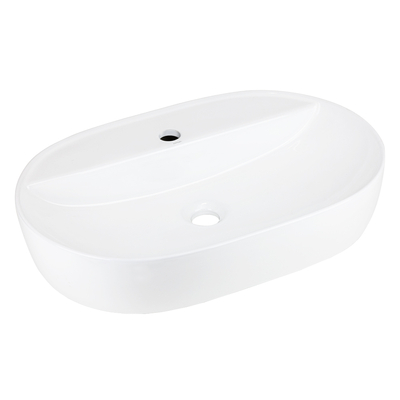 Corsan round countertop washbasin 600x400x120 mm