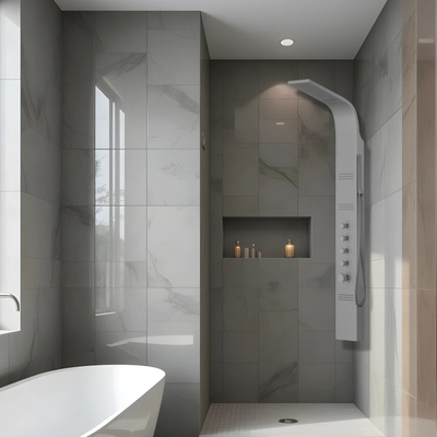 Sprchový panel Corsan CASCADE Maišytuvas Silver