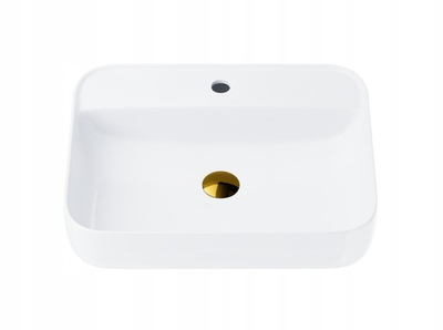 Corsan round countertop washbasin 485x435x155 mm