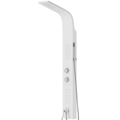 Corsan ALTO shower panel Thermostat White Spout