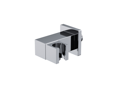 Corsan CMU189CH Wandmontierter Handbrausenhalter mit integriertem Schlauchanschluss Chrom