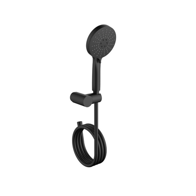 Hand shower LORA CMZ085BL with holder and PVC hose, black