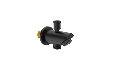 Sprchový výtok Corsan CMW7 Black s mechanickým spínačem pro ruční sprchu