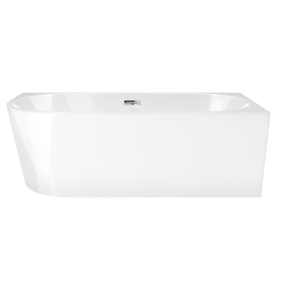 Corsan INTERO volně stojící rohová vana SLIM 150 x 75 Pravostranná montáž zacvakávací zátka Chrome