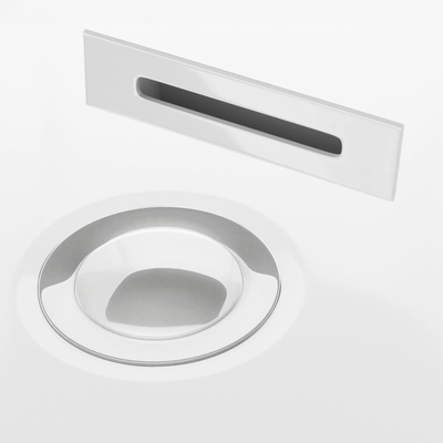 Korek do wanny klik klak ZWKKWH z maskownicą, biały