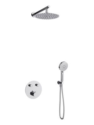 Sprchový set Corsan ANGO chrom s dešťovou sprchou 25 cm, podomítkovou baterií a sprchou