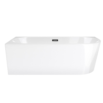 Corsan INTERO volně stojící rohová vana SLIM 150 x 75 Levá montáž klik-clack zátka Grafit / GunMetal