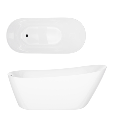 Vana volně stojící ESTELLA II SLIM V038XLBL 170 cm Uzávěr click-clack Černý