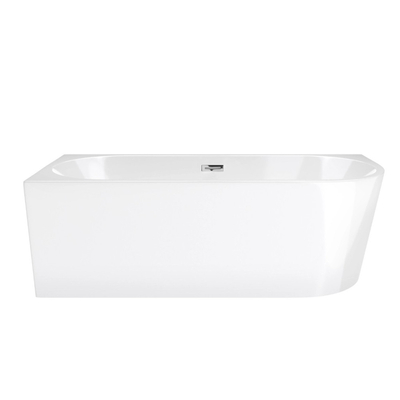 Corsan INTERO volně stojící rohová vana SLIM 150 x 75 Levá montáž zacvakávací zátka Chrome
