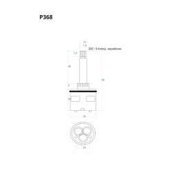 Trojfunkčná západková kartuša 84 mm P368
